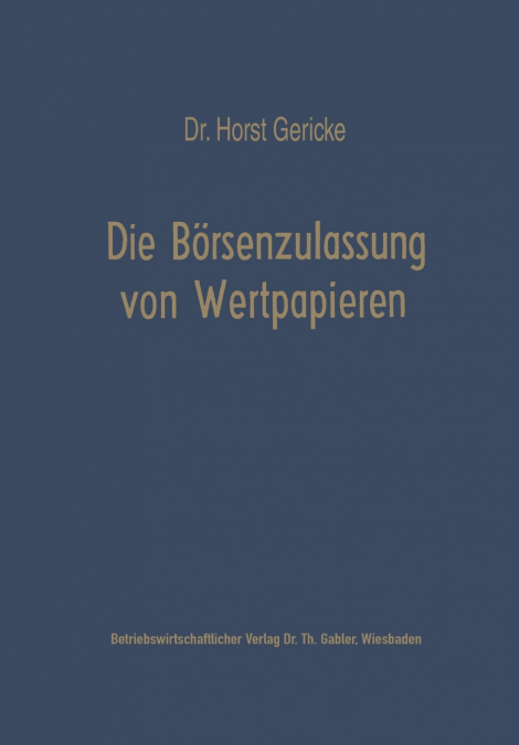 Die Börsenzulassung von Wertpapieren