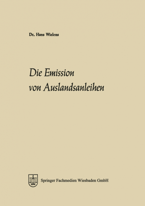 Die Emission von Auslandsanleihen