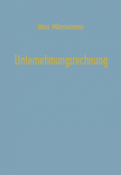 Unternehmungsrechnung