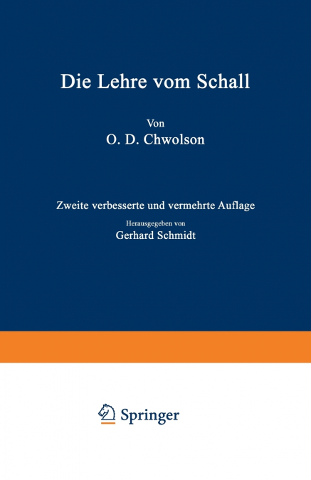 Die Lehre Vom Schall