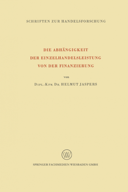 Die Abhangigkeit Der Einzelhandelsleistung Von Der Finanzierung