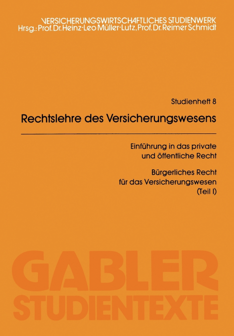 Rechtslehre des Versicherungswesens (RLV)