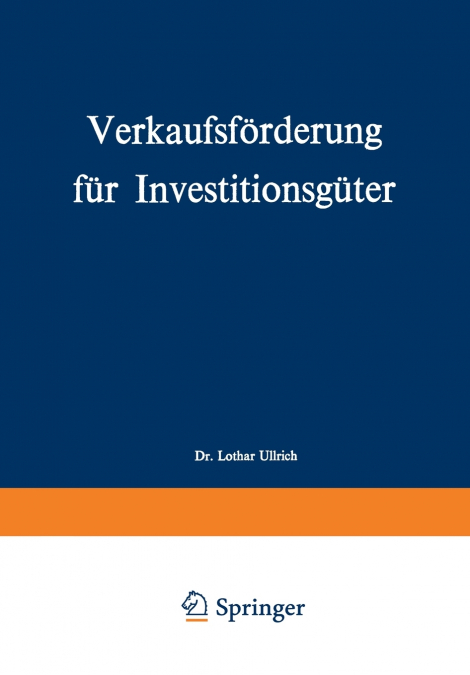Verkaufsförderung für Investitionsgüter