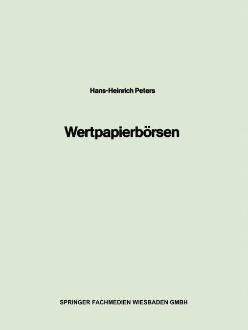 Wertpapierborsen