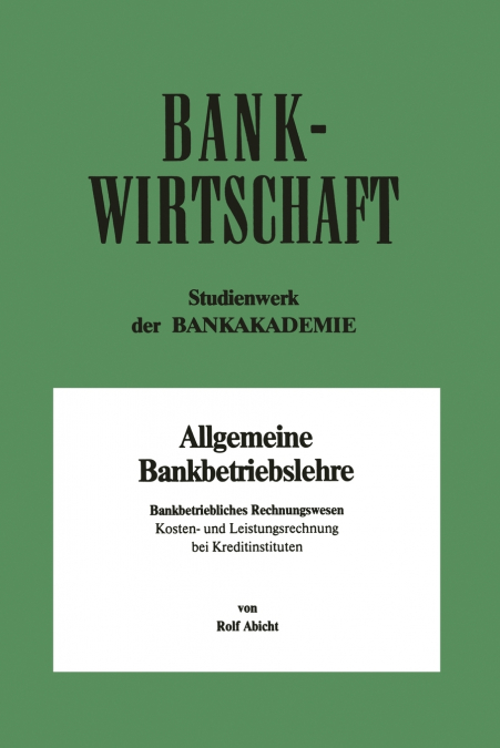 Bankbetriebliches Rechnungswesen