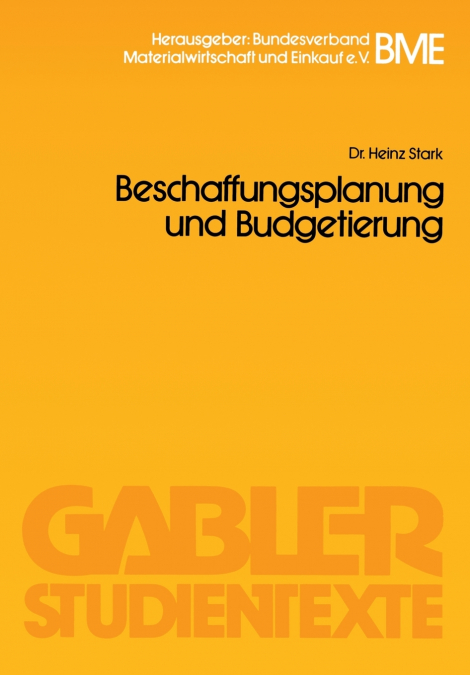 Beschaffungsplanung Und Budgetierung