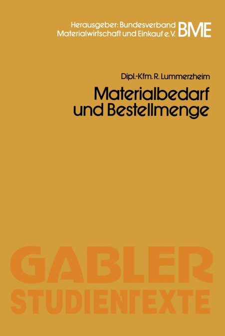 Materialbedarf und Bestellmenge