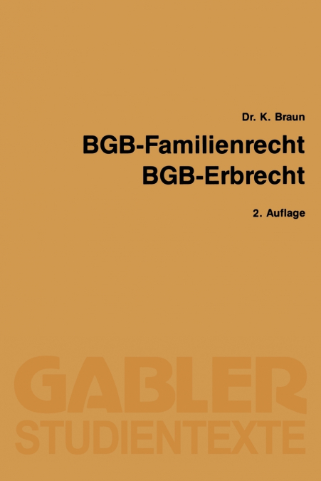 Bgb - Familienrecht, Bgb - Erbrecht