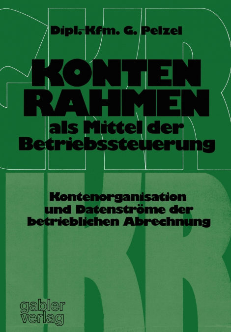 Kontenrahmen als Mittel der Betriebssteuerung