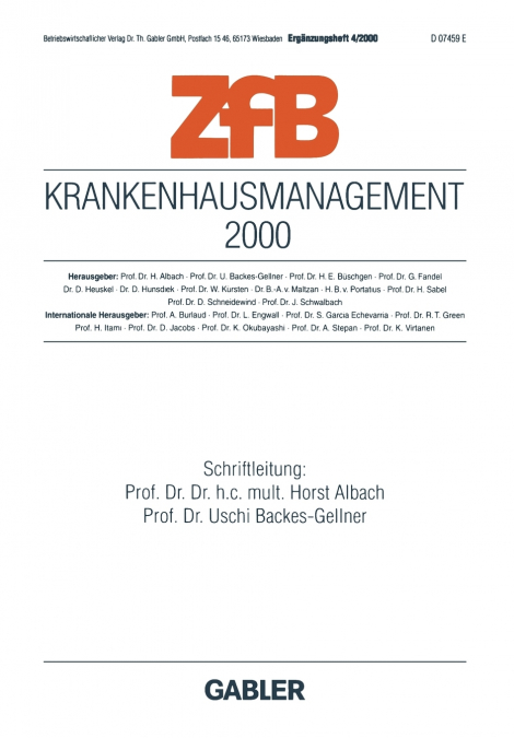 Krankenhausmanagement 2000