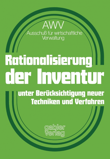 Rationalisierung Der Inventur Unter Berucksichtigung Neuer Techniken Und Verfahren