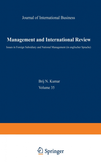 Management and International Review