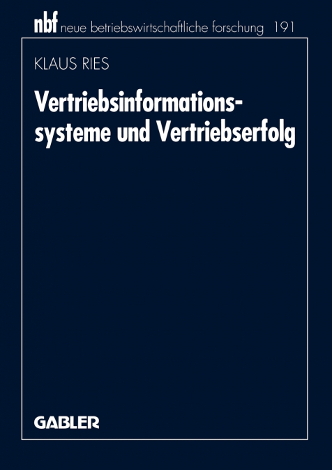 Vertriebsinformationssysteme und Vertriebserfolg