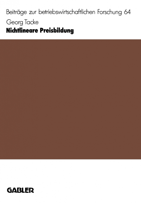 Nichtlineare Preisbildung