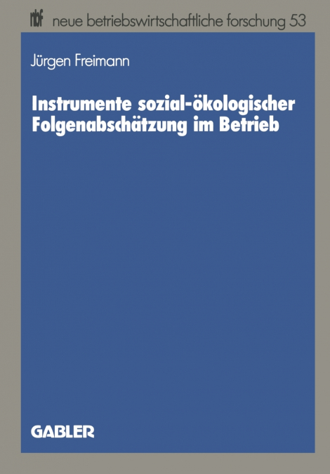 Instrumente Sozial-Okologischer Folgenabschatzung Im Betrieb