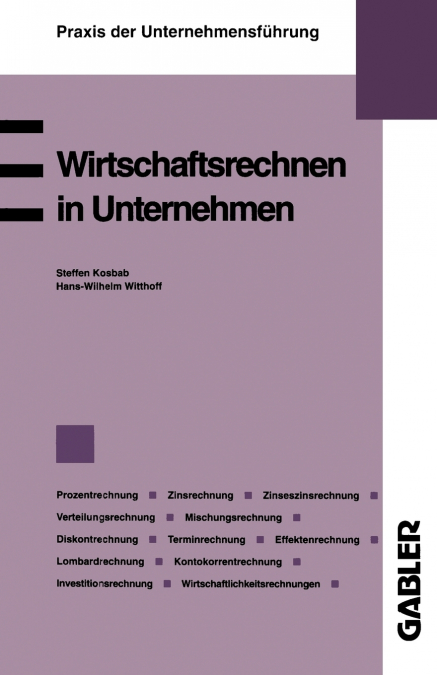 Wirtschaftsrechnen in Unternehmen