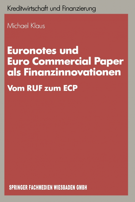 Euronotes und Euro Commercial Paper als Finanzinnovationen