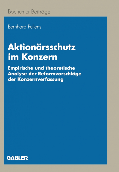Aktionärsschutz im Konzern