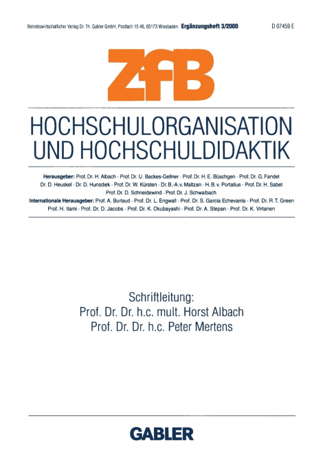 Hochschulorganisation und Hochschuldidaktik