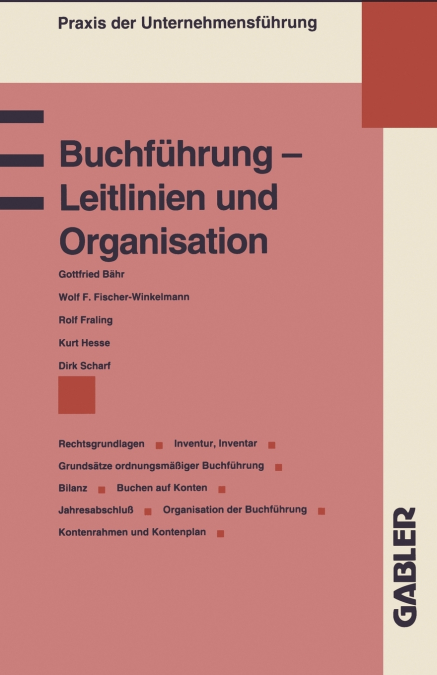 Buchfuhrung - Leitlinien Und Organisation