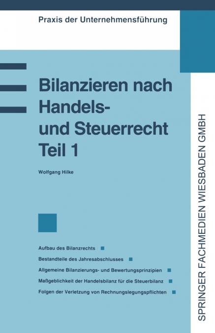 Bilanzieren Nach Handels- Und Steuerrecht, Teil 1