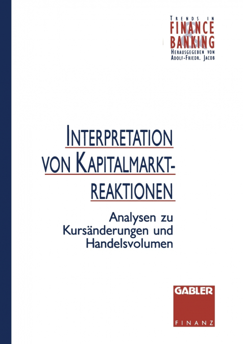 Interpretation von Kapitalmarktreaktionen