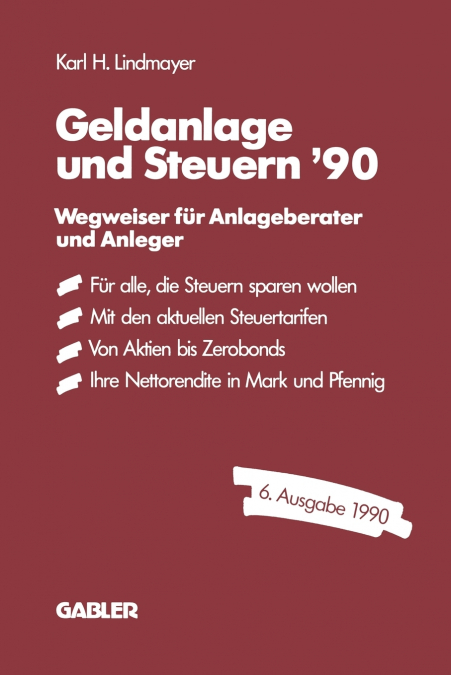 Geldanlage Und Steuern 90