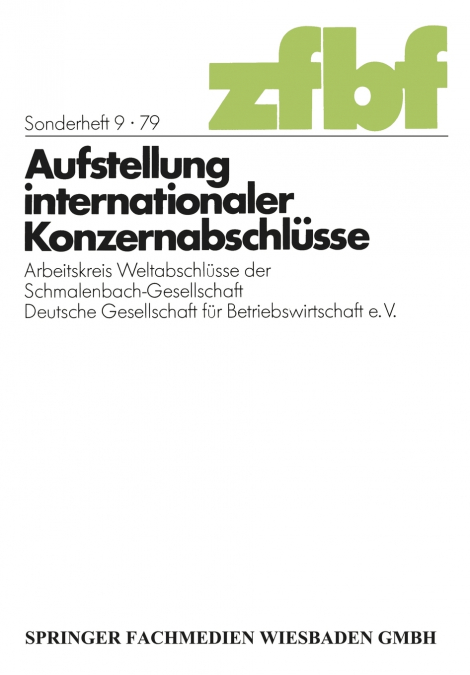 Aufstellung internationaler Konzernabschlüsse
