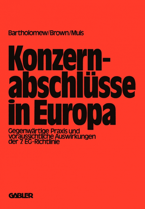 Konzernabschlüsse in Europa