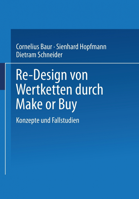 Re-Design von Wertkette durch Make or Buy