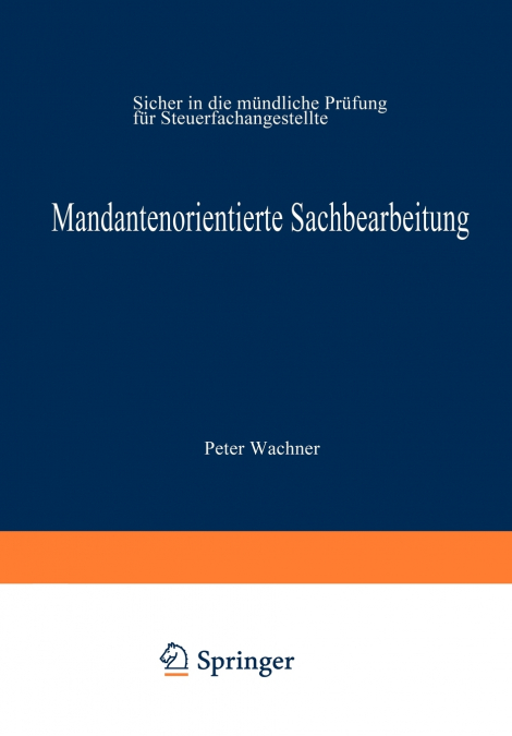 Mandantenorientierte Sachbearbeitung