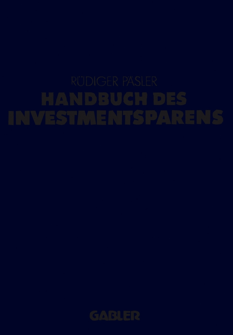 Handbuch des Investmentsparens