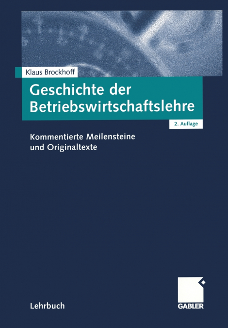 Geschichte der Betriebswirtschaftslehre