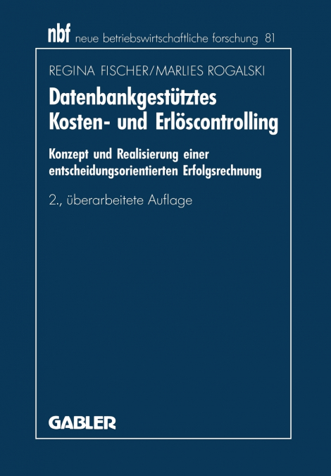 Datenbankgestütztes Kosten- und Erlöscontrolling