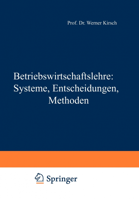 Betriebswirtschaftslehre