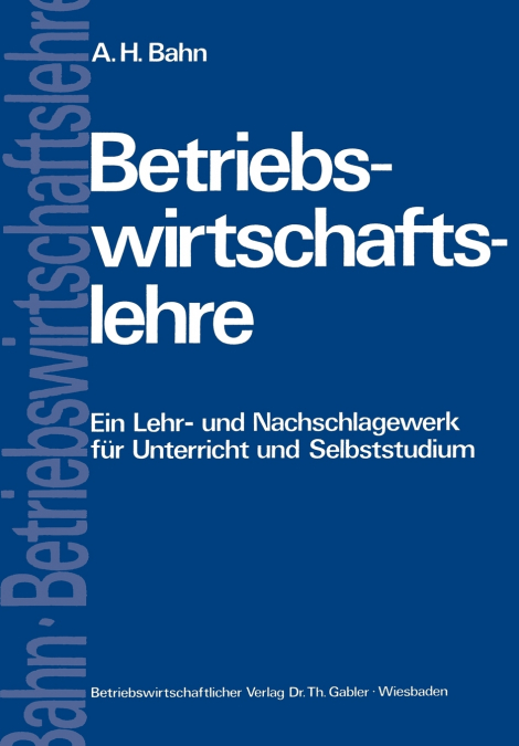 Betriebswirtschaftslehre