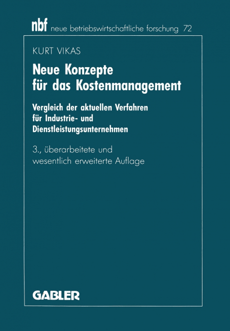 Neue Konzepte für das Kostenmanagement
