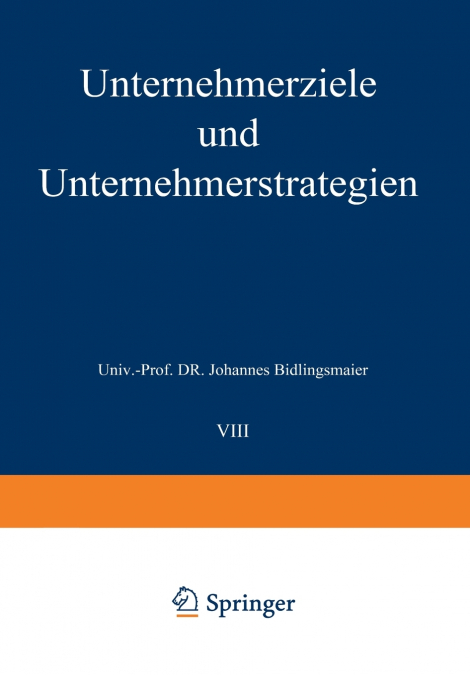 Unternehmerziele und Unternehmerstrategien