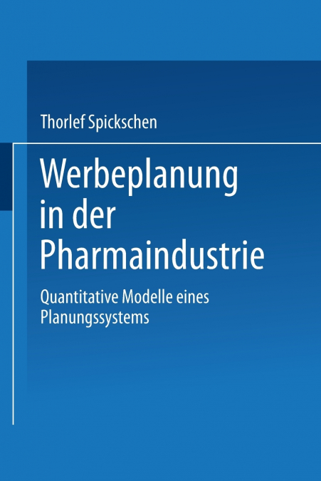 Werbeplanung in Der Pharmaindustrie
