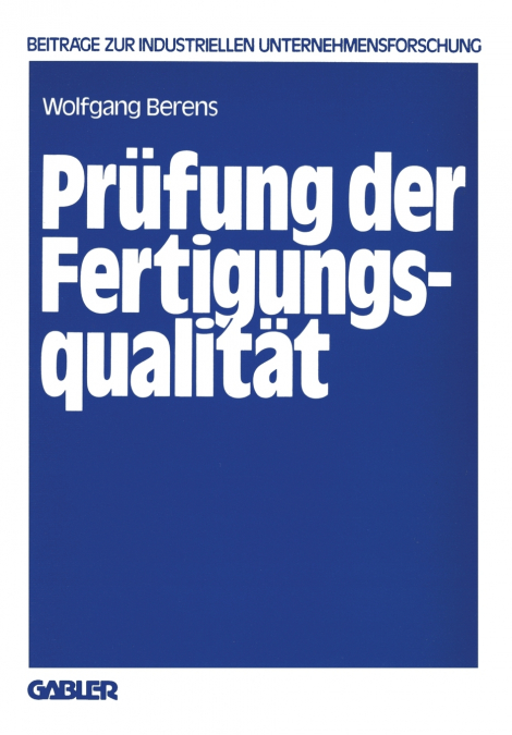 Prufung Der Fertigungsqualitat