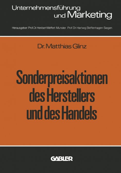 Sonderpreisaktionen des Herstellers und des Handels