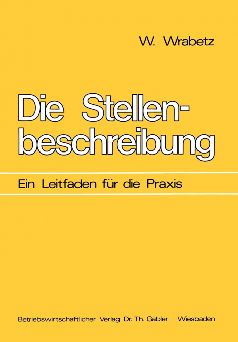 Die Stellenbeschreibung