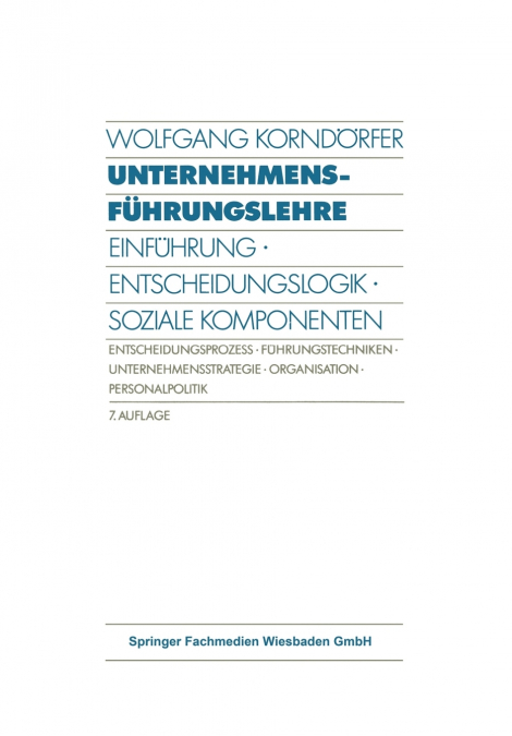 Unternehmensführungslehre