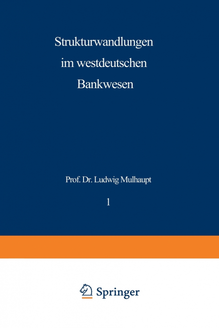 Strukturwandlungen im westdeutschen Bankwesen