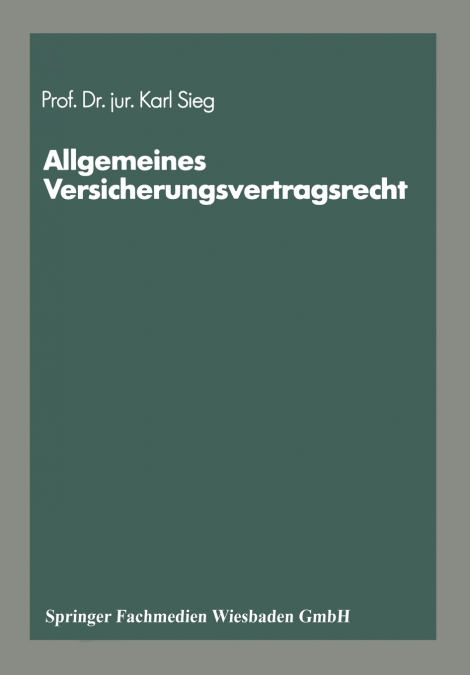 Schriftenreihe „Die Versicherung'