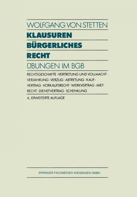 Klausuren Burgerliches Recht