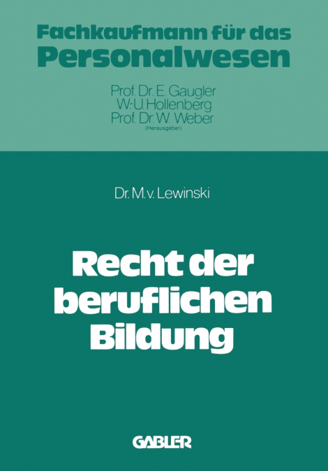Recht der beruflichen Bildung