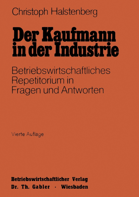 Der Kaufmann in der Industrie
