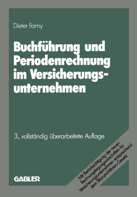 Buchfuhrung Und Periodenrechnung Im Versicherungsunternehmen