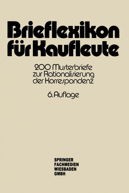 Brieflexikon Fur Kaufleute